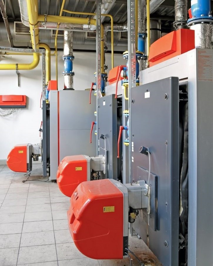 Gas Safe engineer inspecting LPG plant